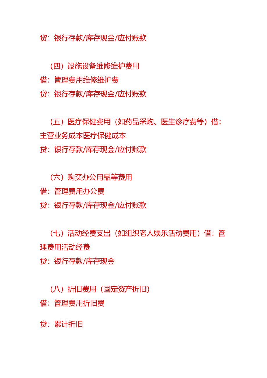 敬老院账务处理-做账分录模板.docx_第3页