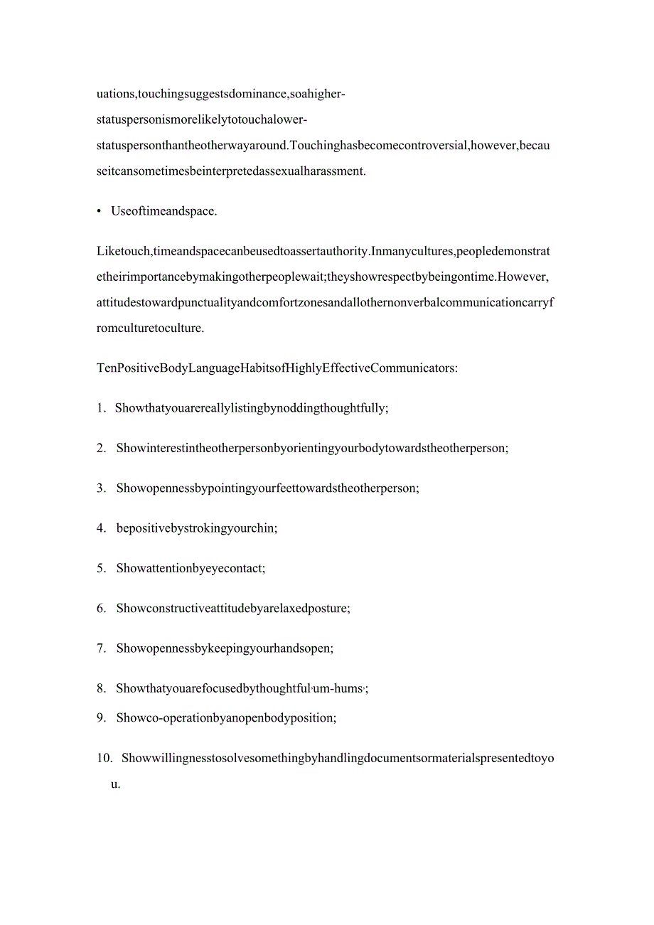 Good Communicators Manage their Body Language.docx_第2页