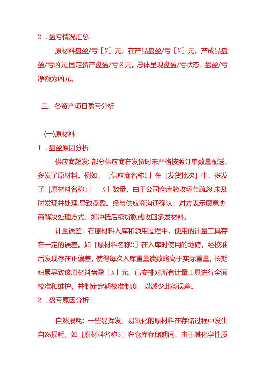 《年终盘点盈亏分析报告》-文书模板.docx_第2页