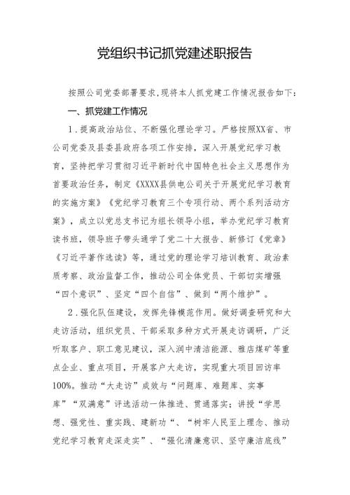 党组织书记抓党建述职报告.docx