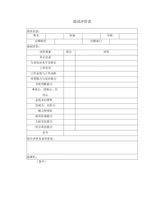 面试评价表.docx
