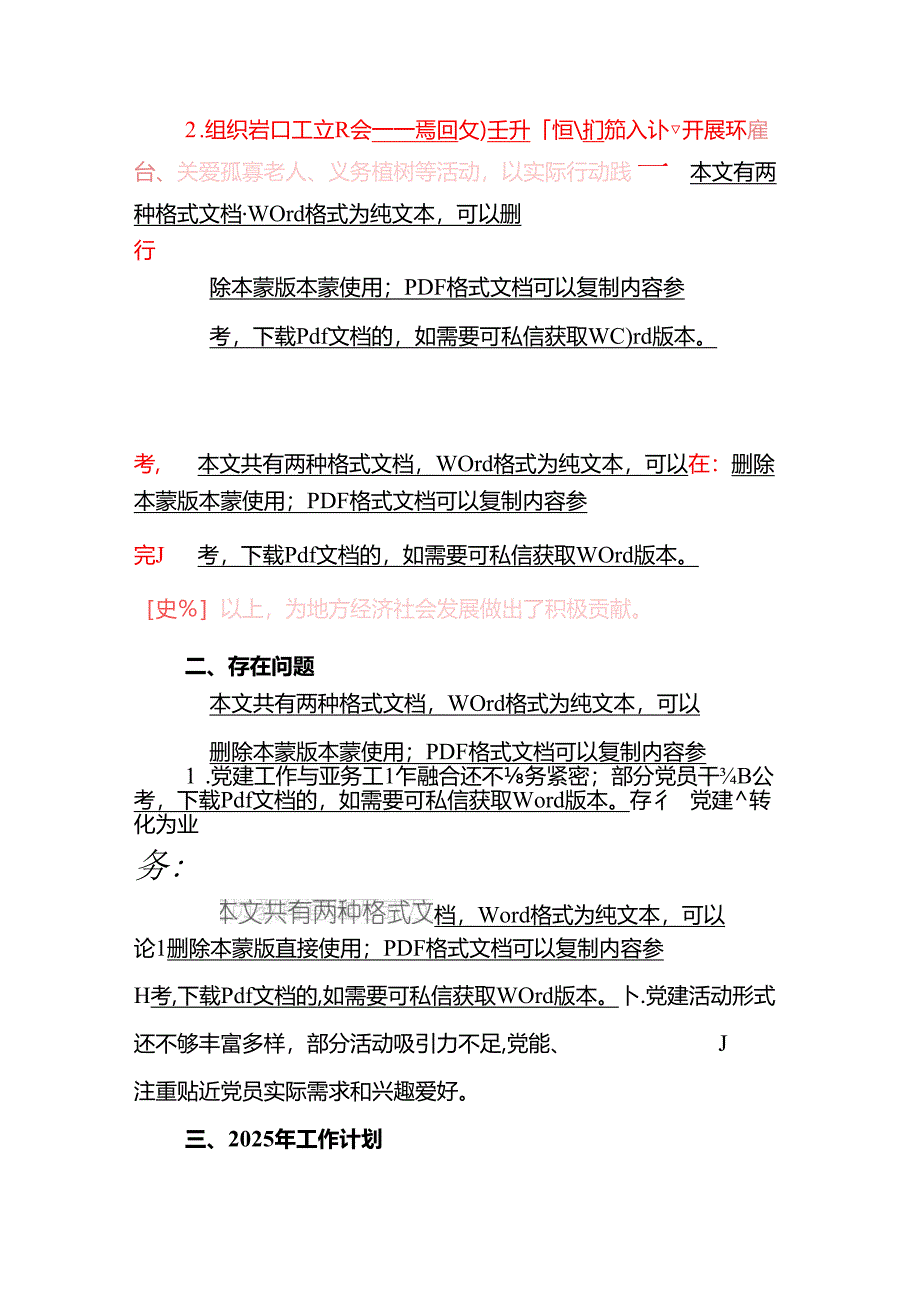 2024年党建工作总结暨2025年工作计划（详细版）.docx_第3页