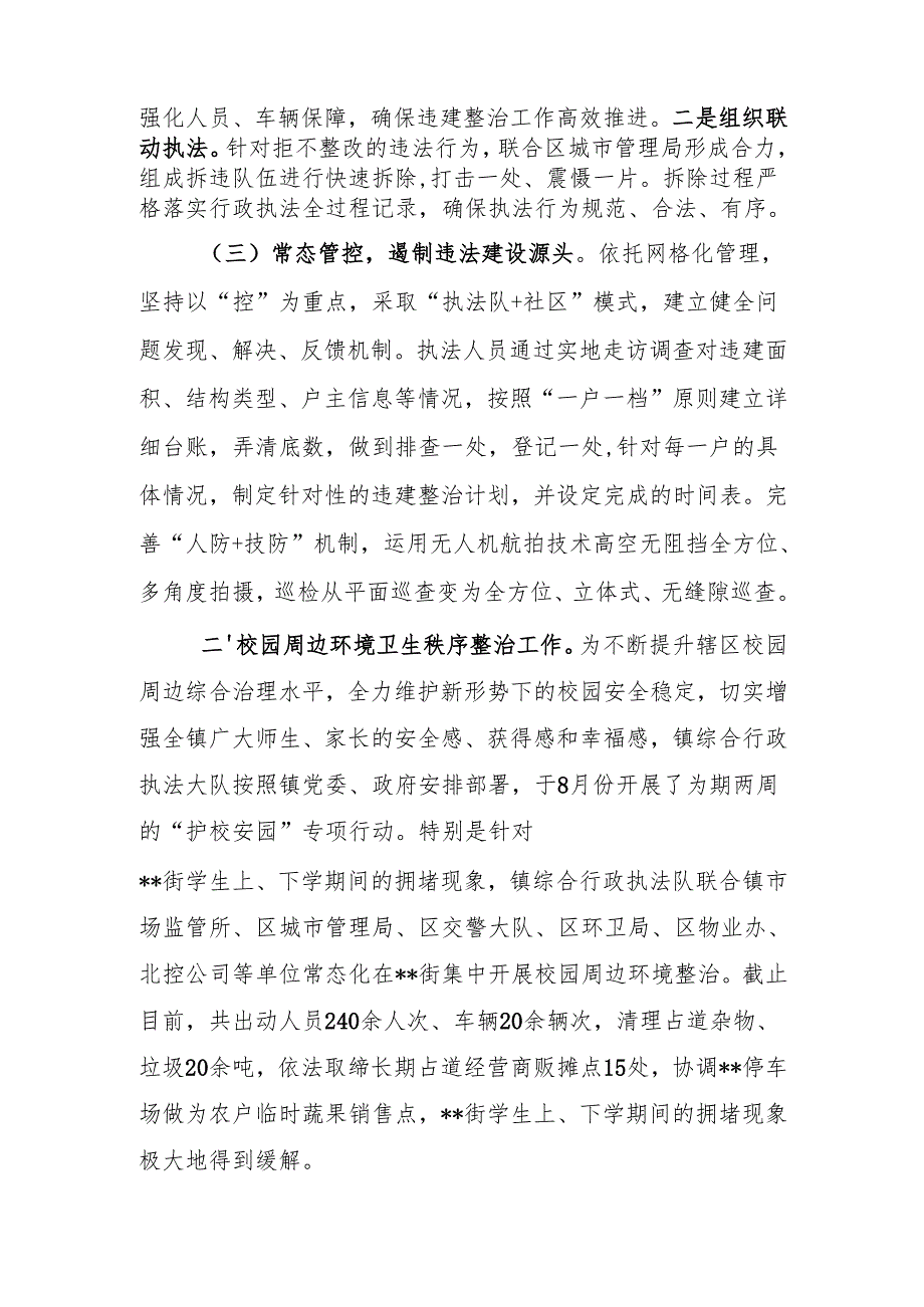镇综合行政执法大队工作总结.docx_第2页