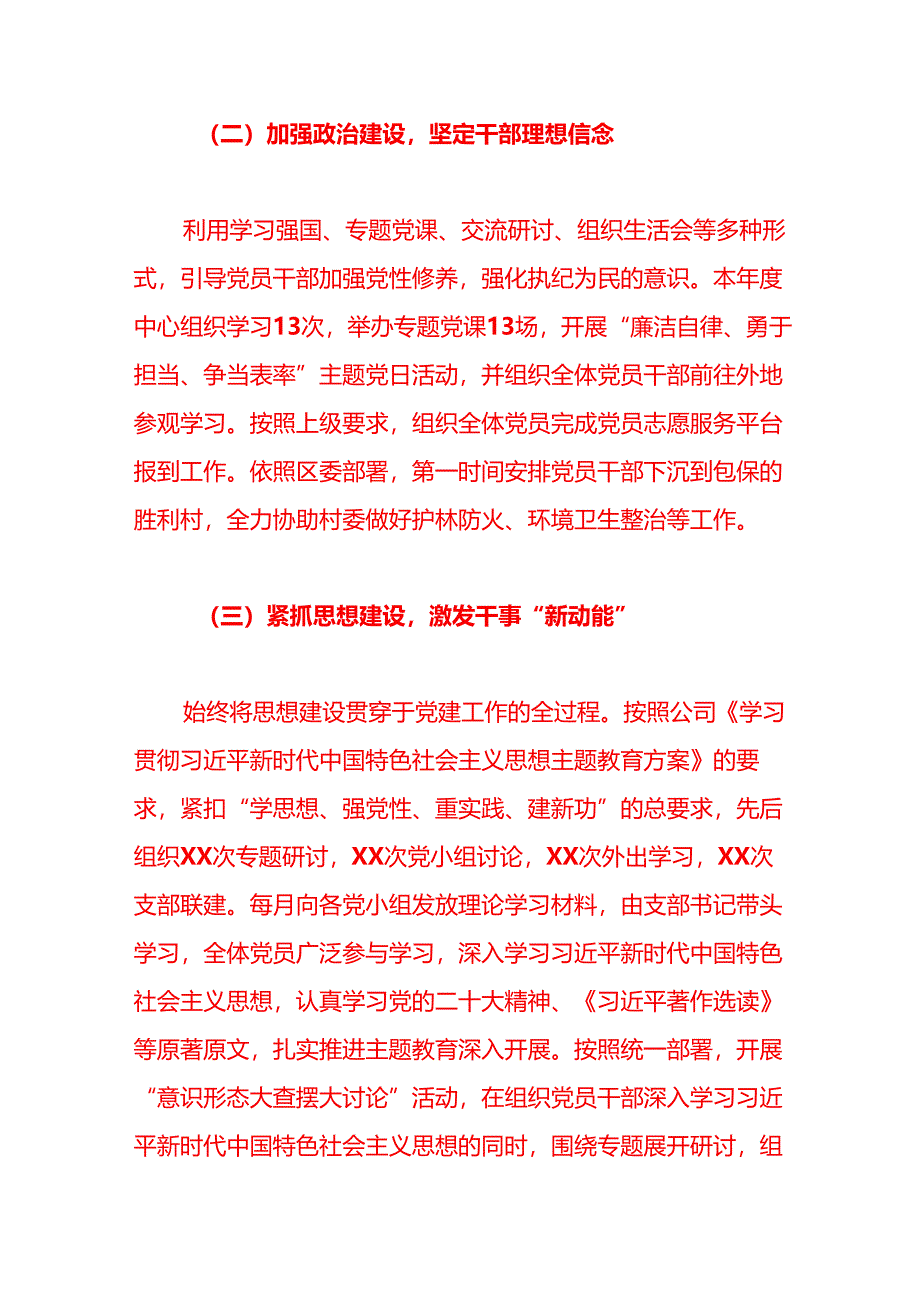 关于党支部党建工作总结及下一步工作计划（详细版）.docx_第2页