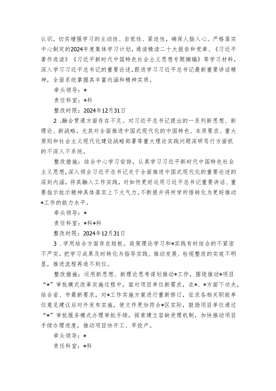 行政审批局主题教育专题民主生活会整改工作方案.docx_第2页