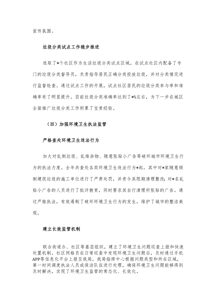 城管局 2024 年城市环境卫生治理工作汇报.docx_第3页