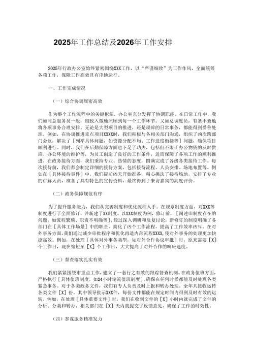 2025年工作总结及2026年工作安排.docx