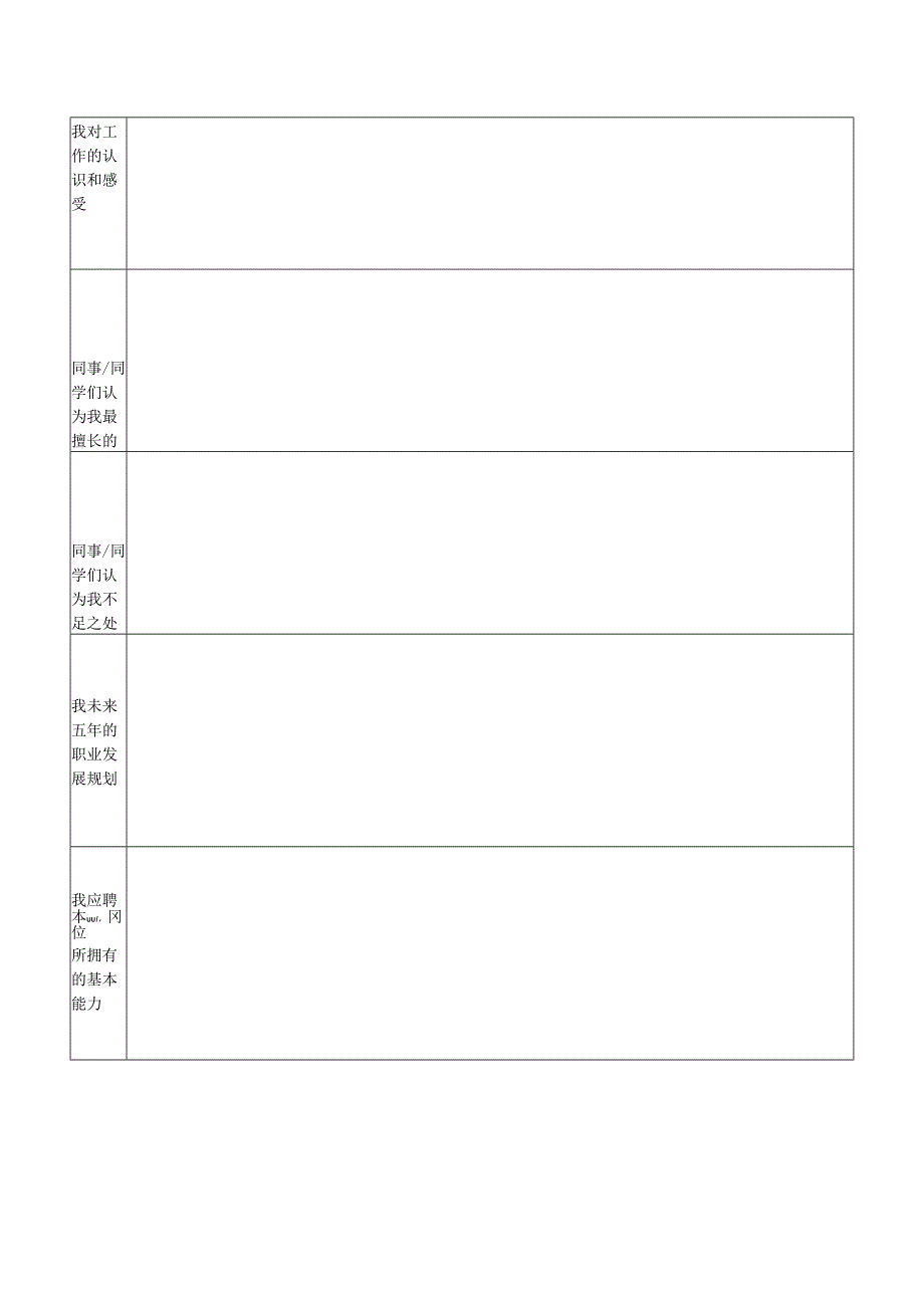 应聘申请表（简历模板）.docx_第2页