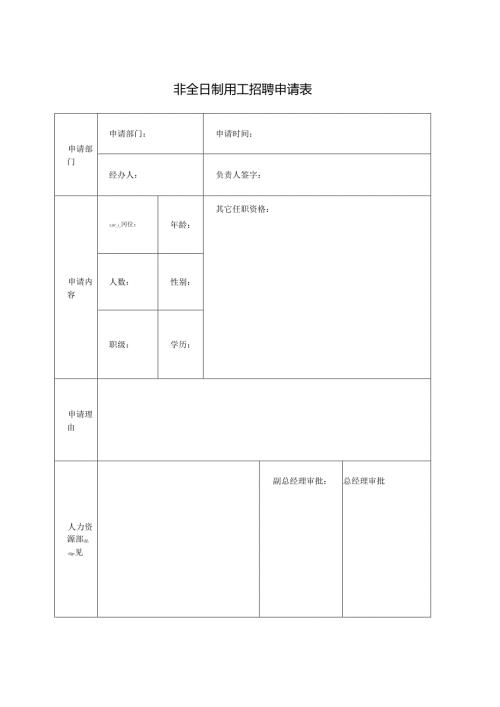 非全日制用工（临时工）招聘申请表.docx