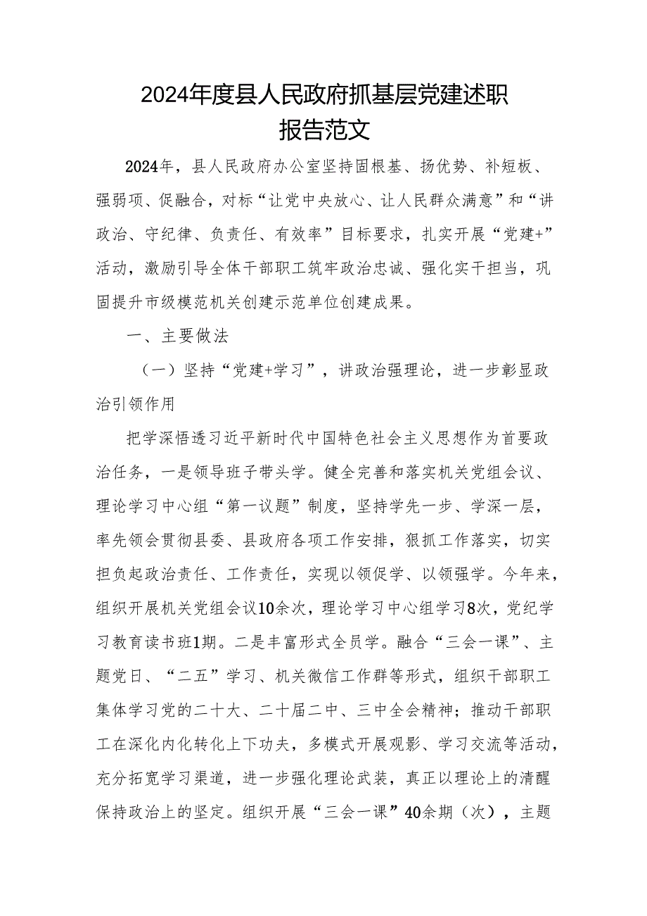 2024年度县人民政府抓基层党建述职报告范文.docx_第1页