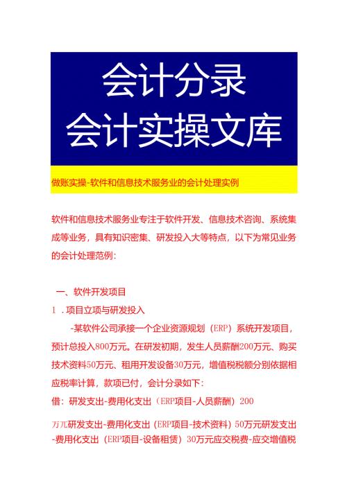 做账实操-软件和信息技术服务业的会计处理实例.docx