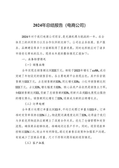 2024年总结报告（电商公司）.docx