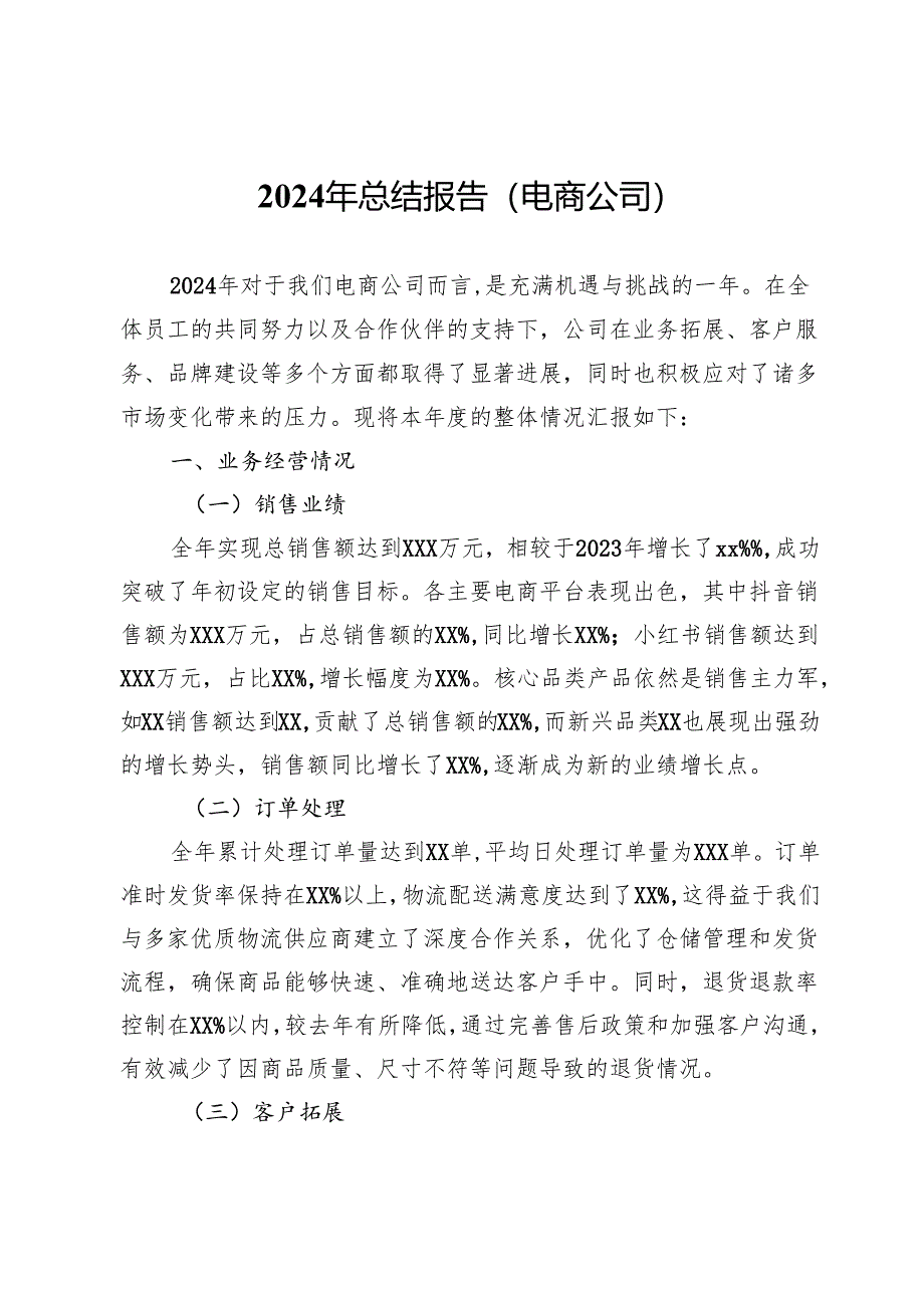 2024年总结报告（电商公司）.docx_第1页