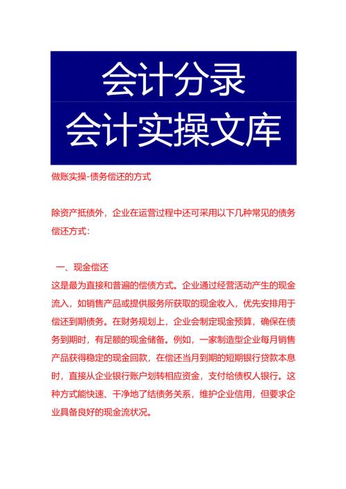 做账实操-债务偿还的方式.docx