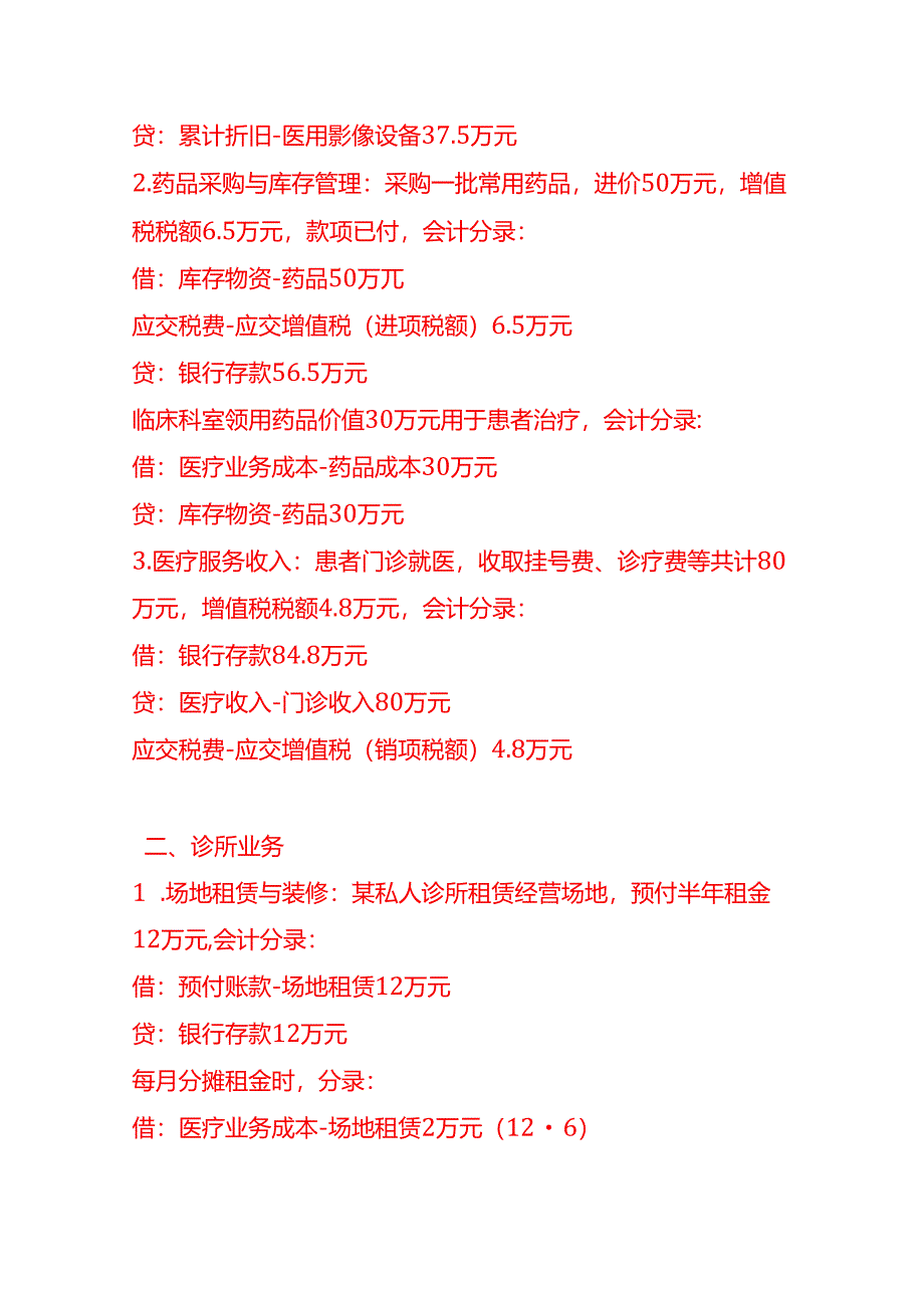 做账实操-卫生行业的会计处理实例.docx_第2页