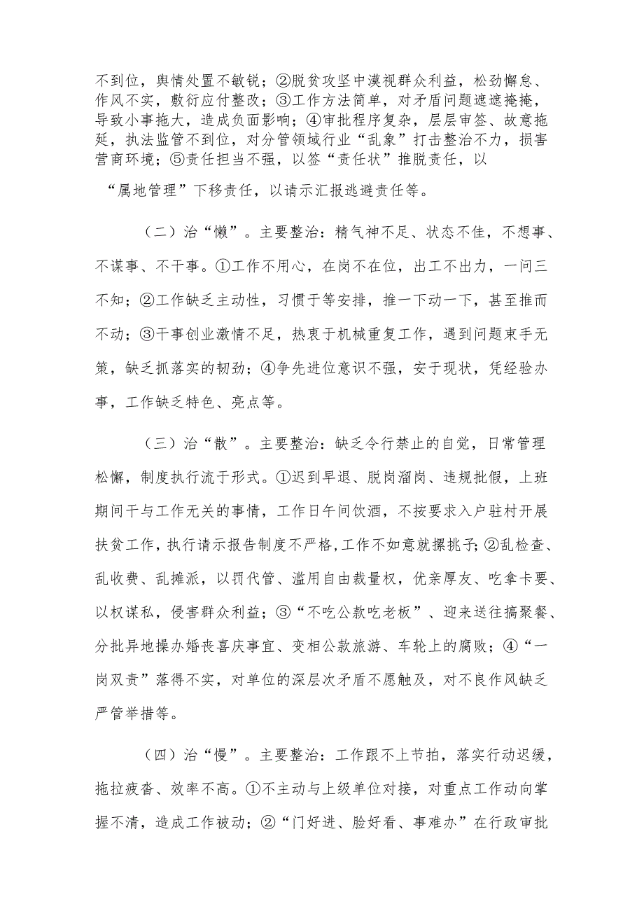 2024集中开展“庸懒散慢虚粗”问题专项整治工作方案范文.docx_第2页