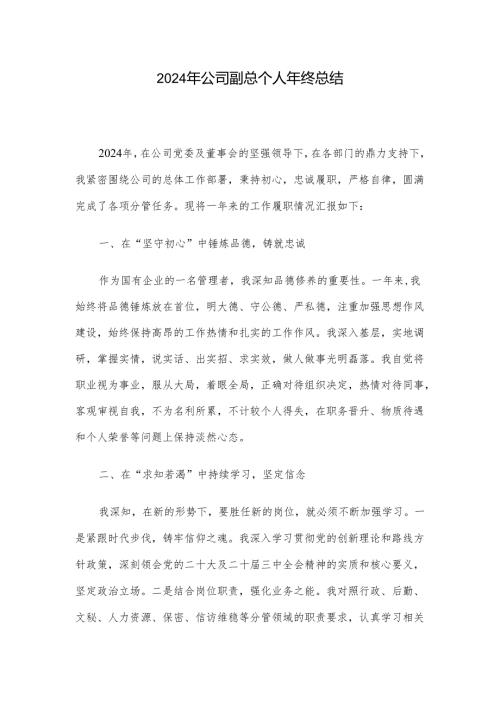 2024年公司副总个人年终总结.docx