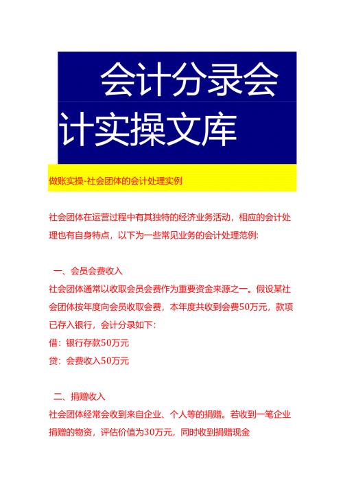 做账实操-社会团体的会计处理实例.docx