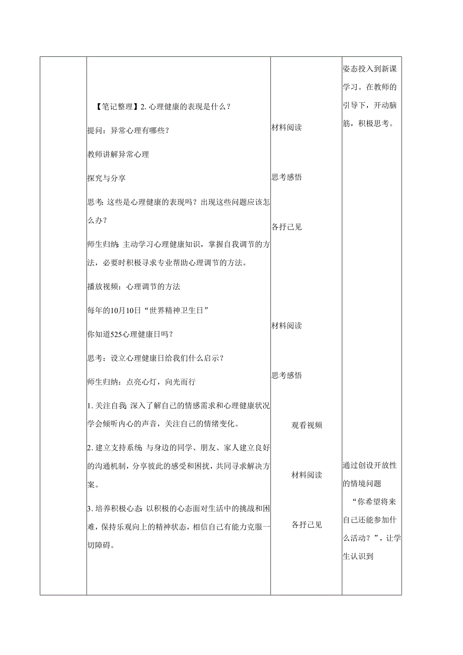 全国赛课一等奖初中统编版七年级道德与法治上册《滋养心灵》教学设计.docx_第3页