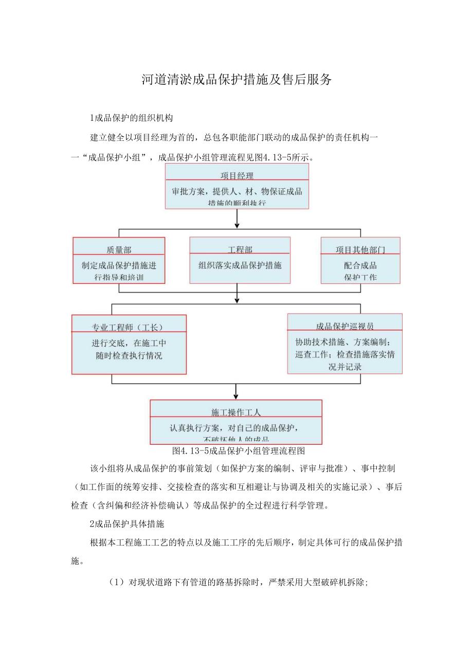 河道清淤成品保护措施及售后服务.docx_第1页