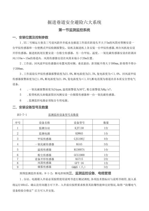 掘进巷道安全避险六大系统.docx