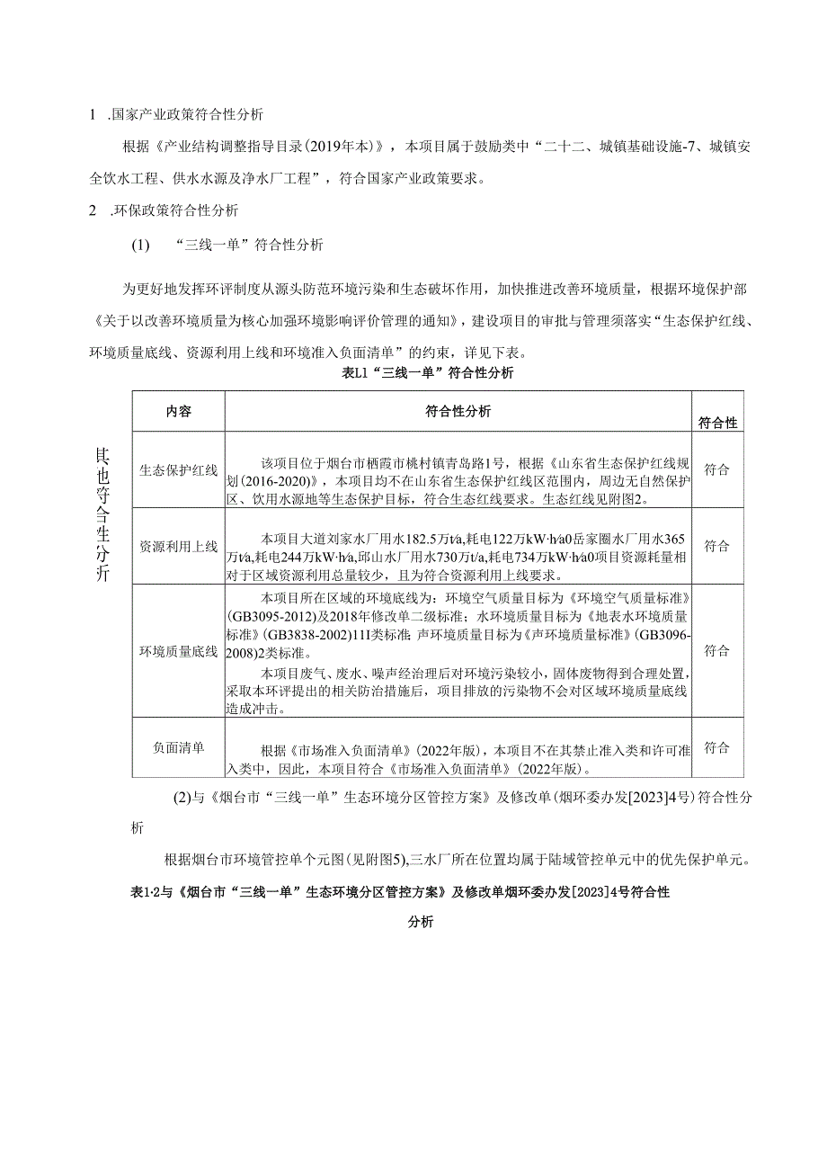 蓬莱城乡供水配套提升工程环评报告表.docx_第2页