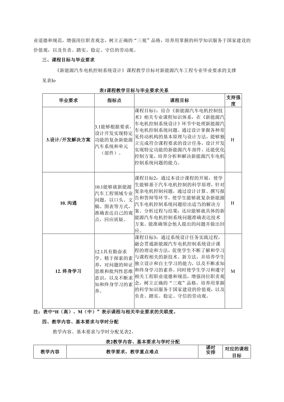 《新能源汽车电机控制系统设计》教学大纲.docx_第2页
