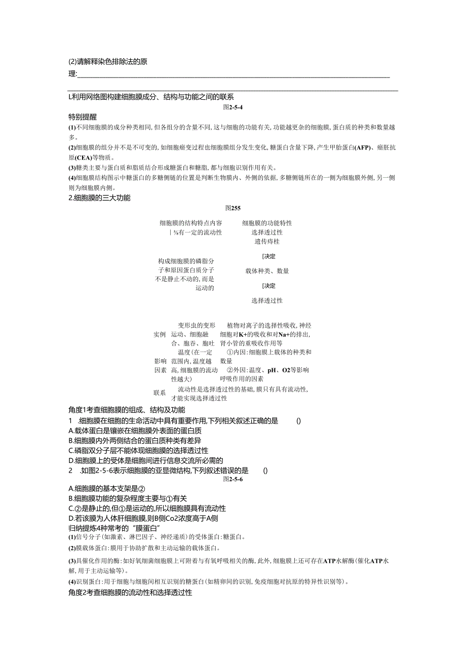 第5讲 细胞膜与细胞核.docx_第2页