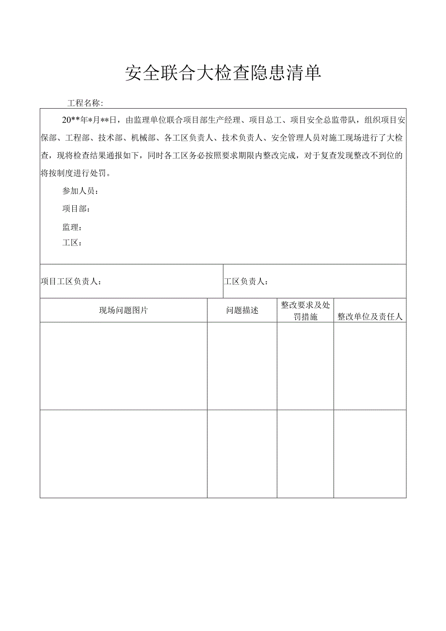 安全检查隐患清单.docx_第1页