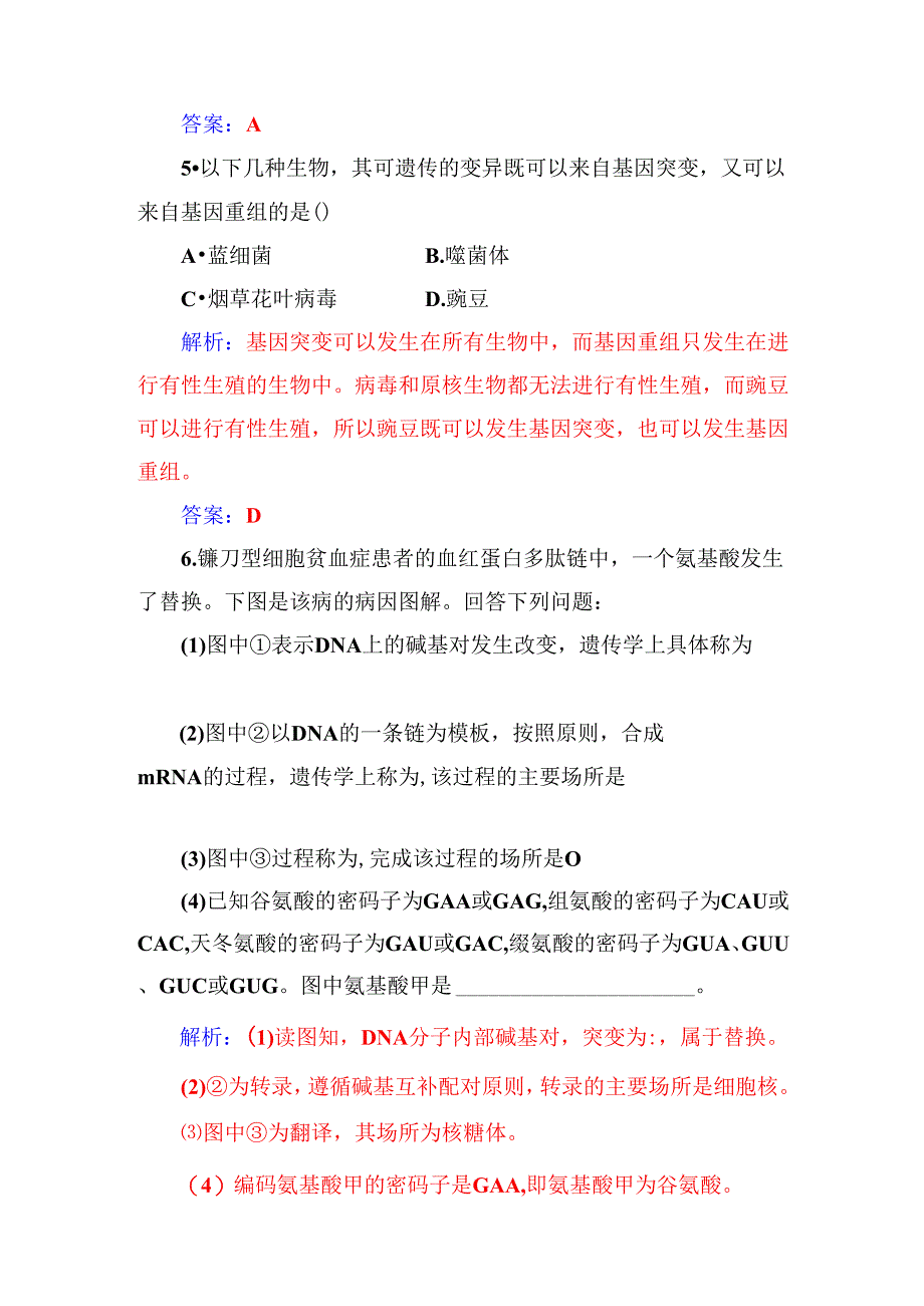 第5章第1节基因突变和基因重组.docx_第2页