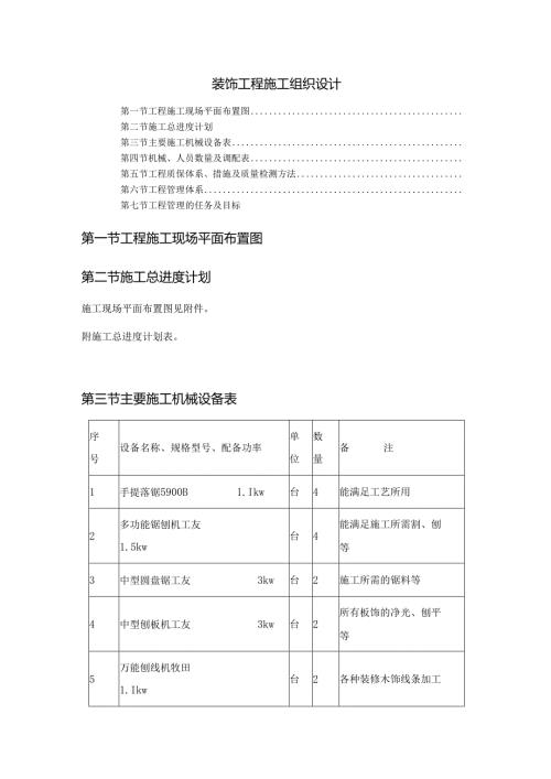 装饰工程施工组织设计.docx