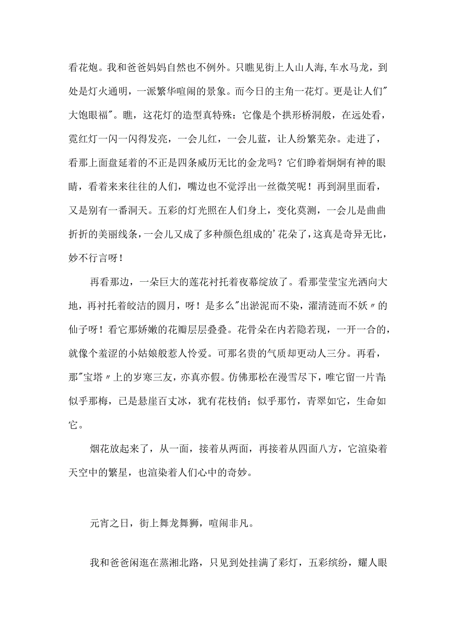 描写元宵节的作文结尾.docx_第2页
