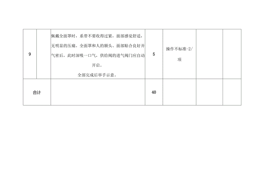 安全培训资料：正压空气呼吸器检查使用实操考评.docx_第3页