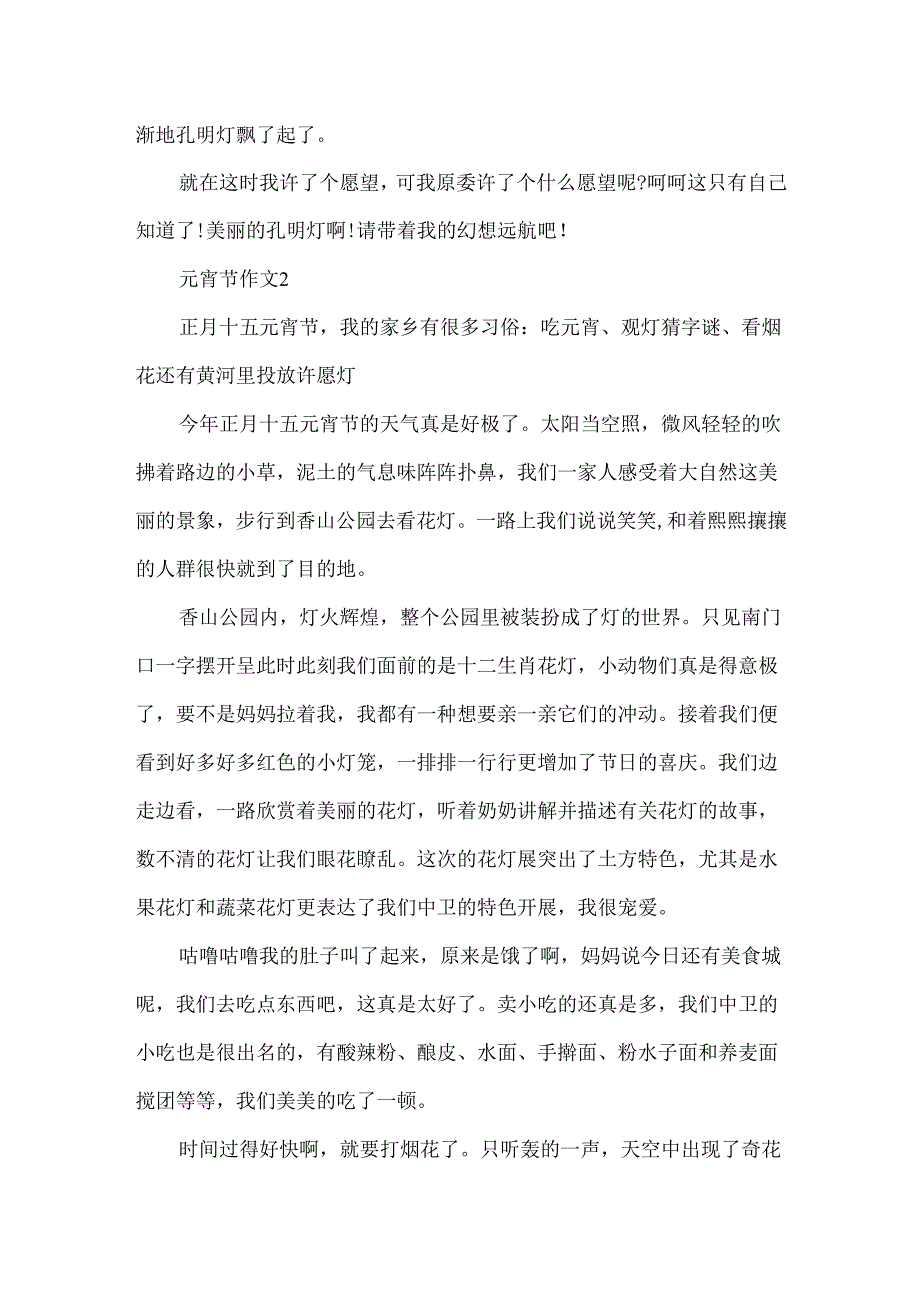 描写元宵节的优秀作文4篇.docx_第2页