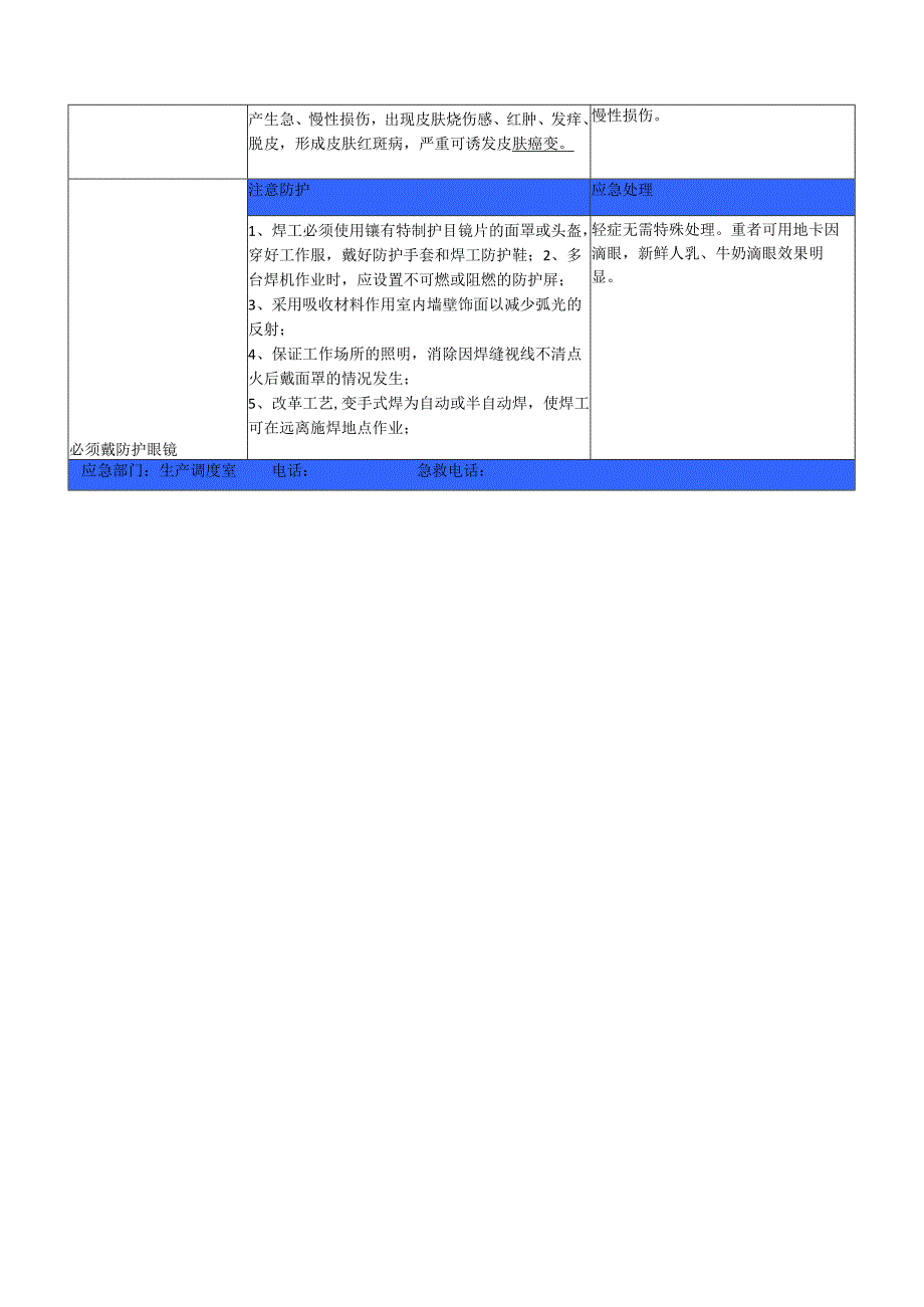 电焊弧光职业危害及告知卡.docx_第2页