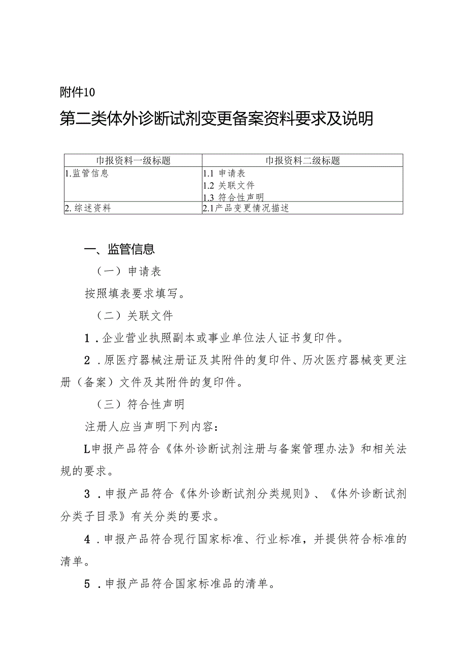 第二类体外诊断试剂变更备案申报资料要求及说明.docx_第1页