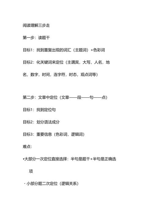 六级阅读方法总结.docx