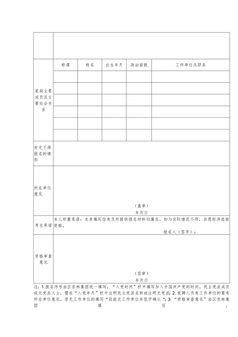 三明城发集团公开招聘工作人员报名登记表.docx_第2页