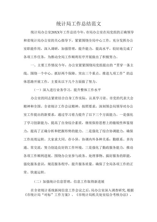 统计局工作总结范文.docx