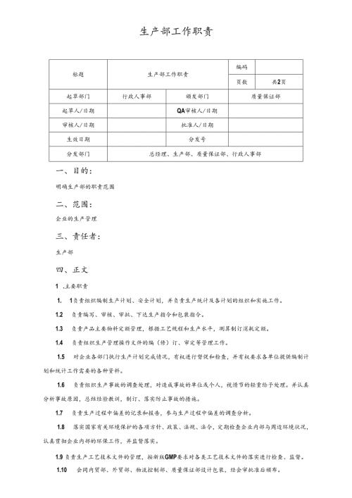 生产部工作职责.docx
