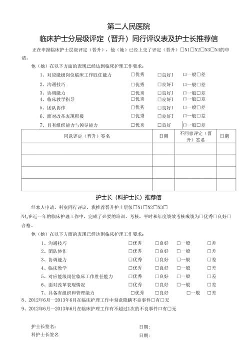 临床护士分层级评定（同行评议）.docx