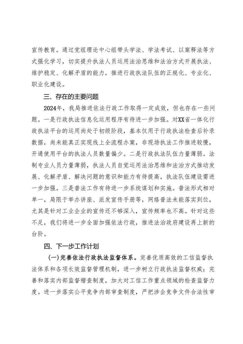 市工业和信息化局2024年度行政执法分析报告.docx_第3页