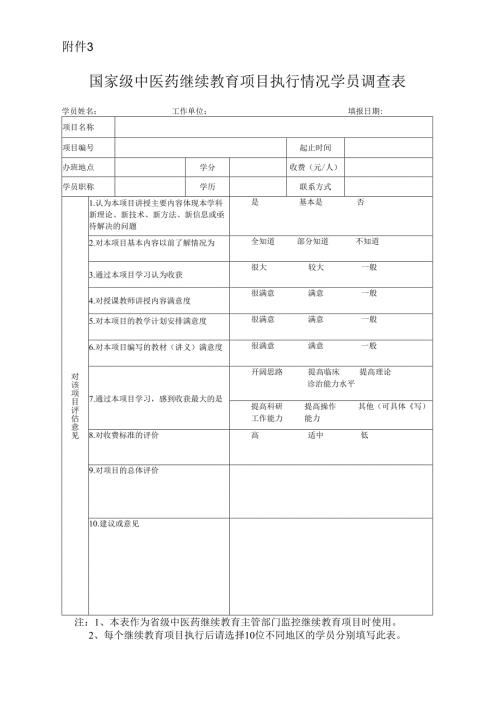 国家级继续医学教育项目执行情况汇报表.docx