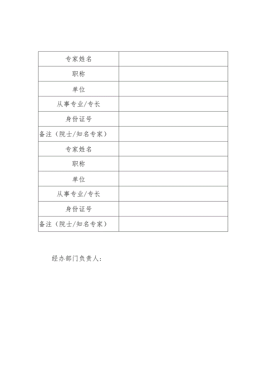医院专家咨询费专家信息表.docx_第1页