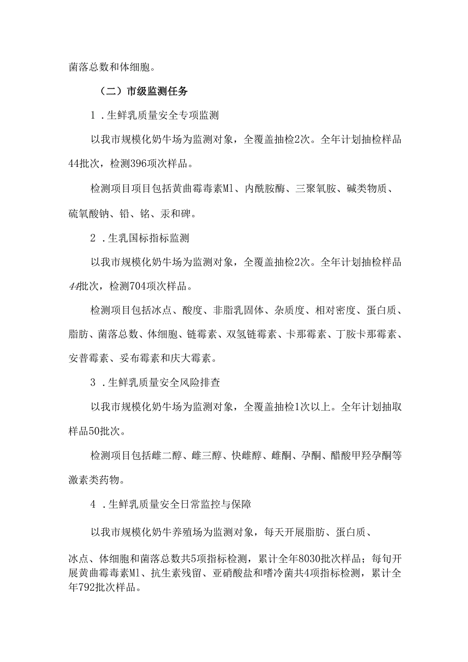 2024年上海市生鲜乳质量安全监测计划.docx_第2页