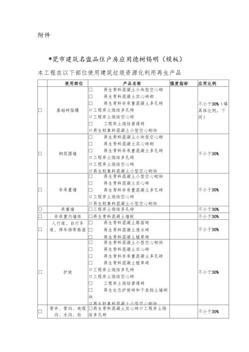 东莞市建筑垃圾再生产品应用设计说明（模板）.docx
