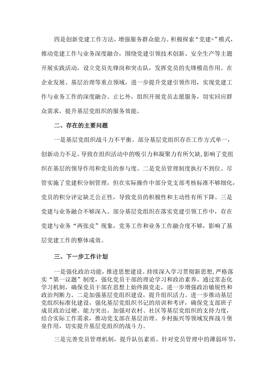 2024年党委书记抓基层党建工作述职报告.docx_第2页