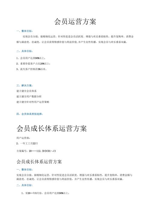企业公司会员运营方案.docx