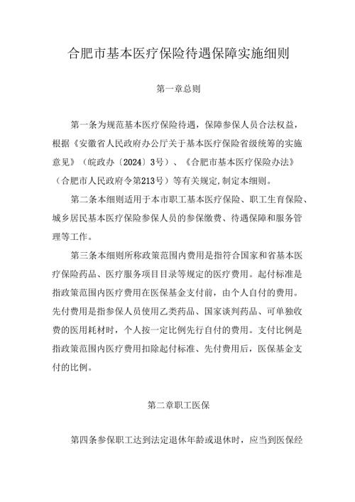 合肥市基本医疗保险待遇保障实施细则.docx