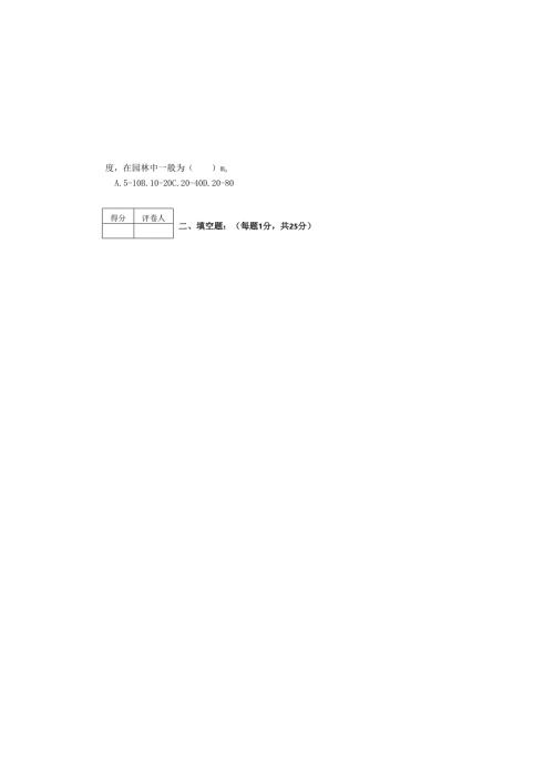 《园林工程施工技术》试卷2.docx